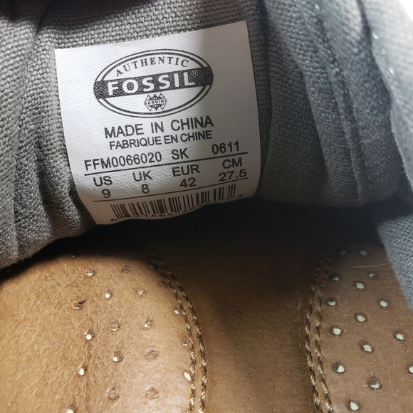 Fossil Phillip Canvas Ox Men's Shoes Suede Sz 9 - Picture 8 of 8